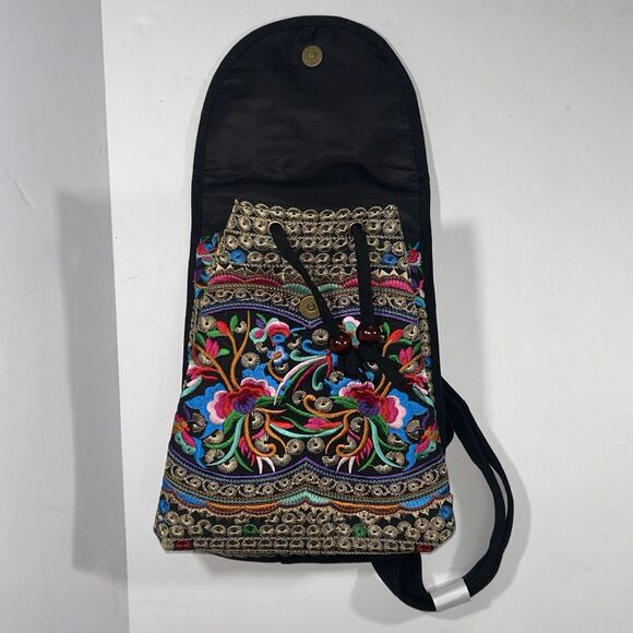 Goodhan‎ Vintage Brand Backpack Small Embroidered Floral - Picture 11 of 15